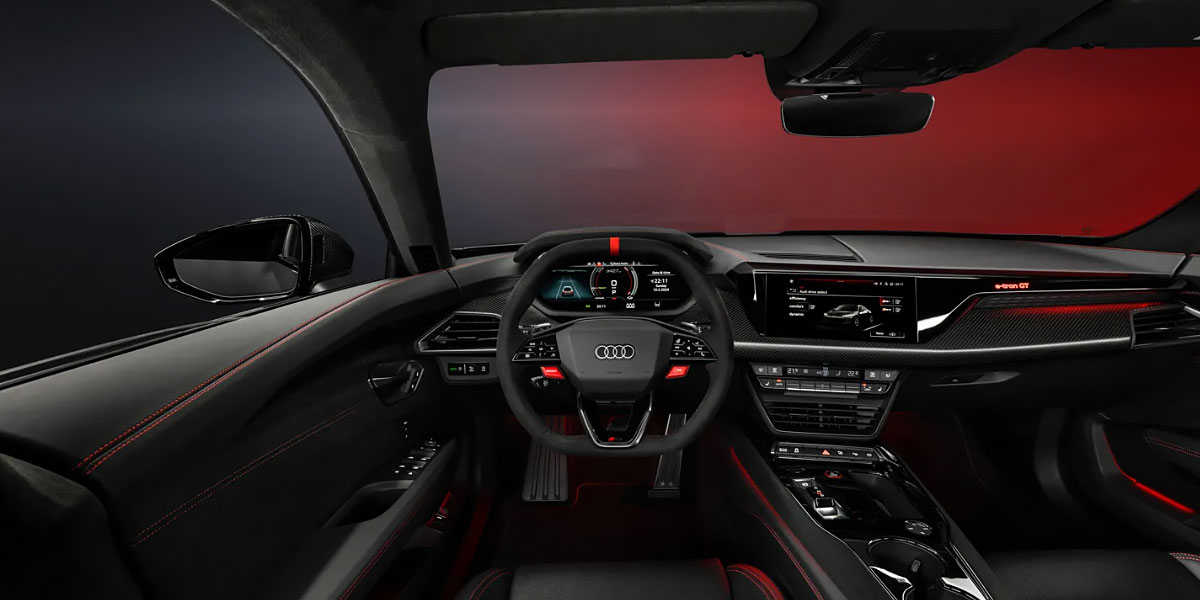 Audi e tron GT RS performance interior