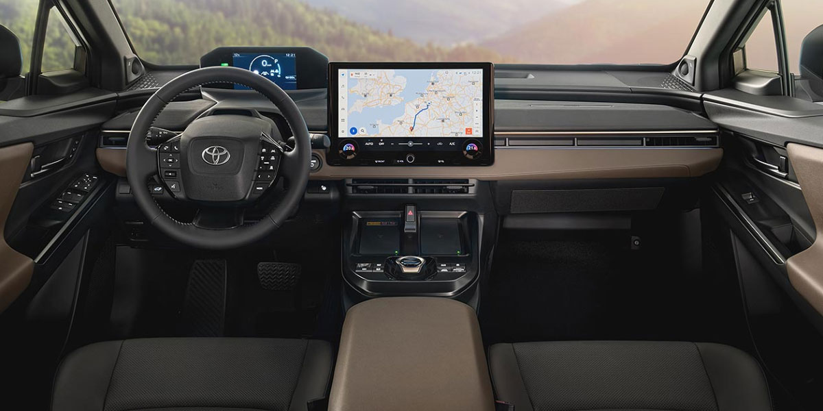 Toyota bZ4X Touring interior cockpit