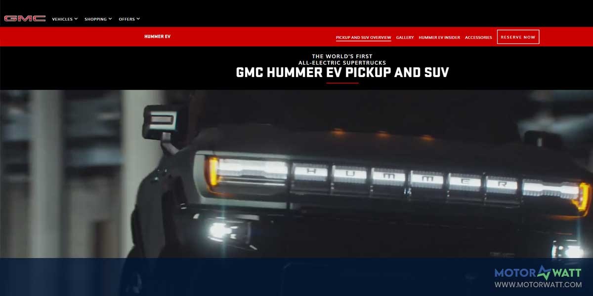 EV MANUFACTURER SITE GMC