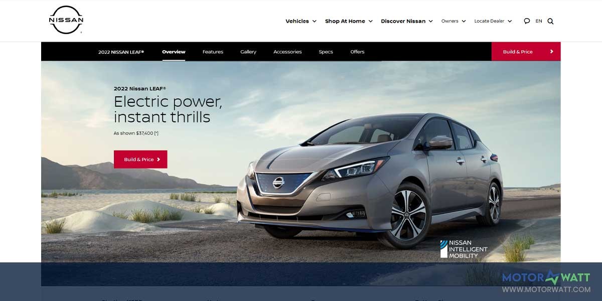 EV MANUFACTURER SITE NISSAN