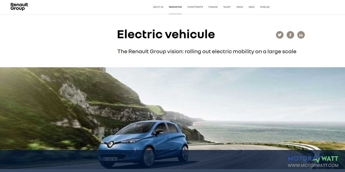 EV MANUFACTURER SITE RENAULT