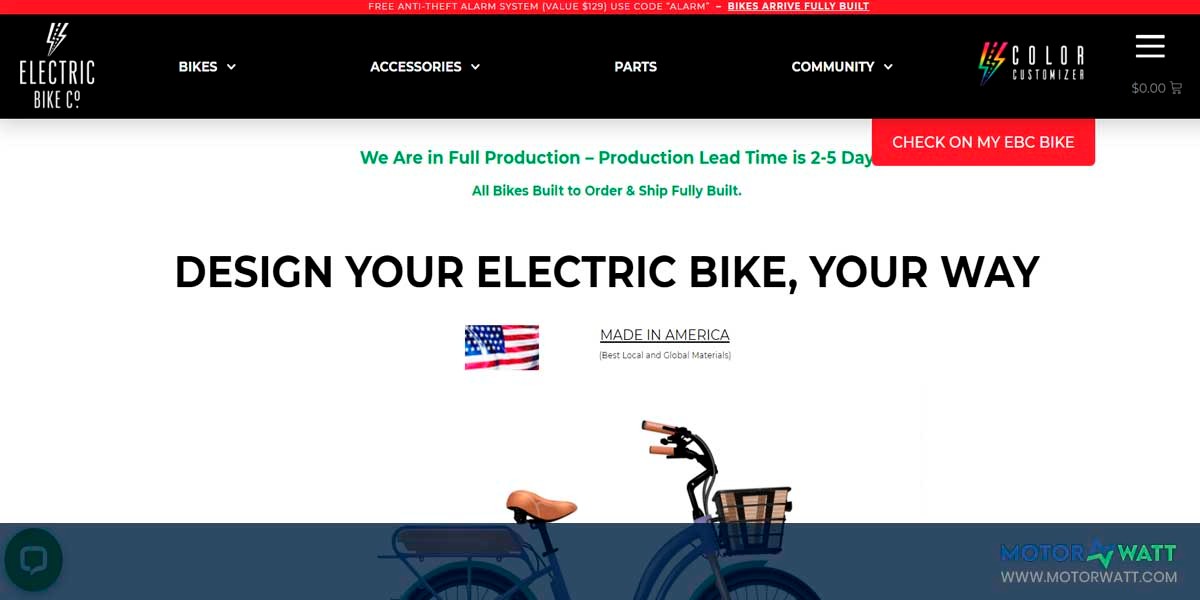 EV MANUFACTURER SITE Electric Bike Company