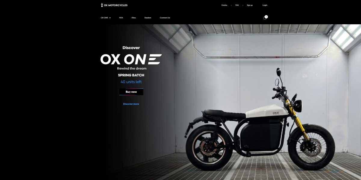 EV MANUFACTURER SITE OX MOTORCYCLES