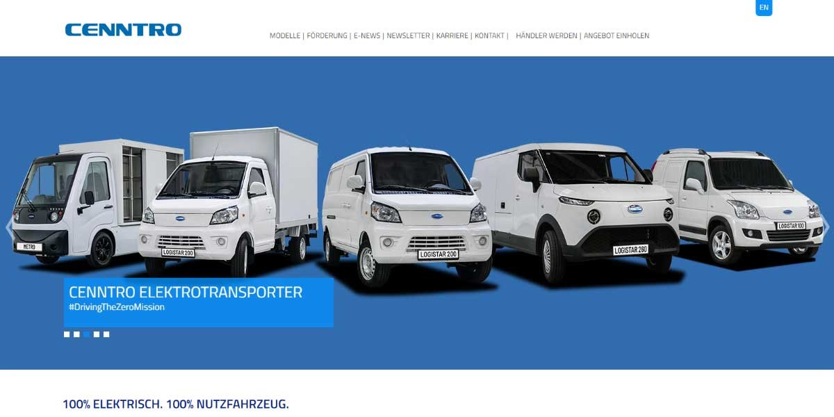 site EV MANUFACTURER SITE Cenntro