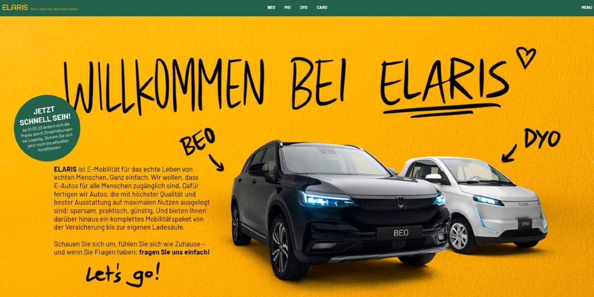 EV MANUFACTURER SITE ELARIS