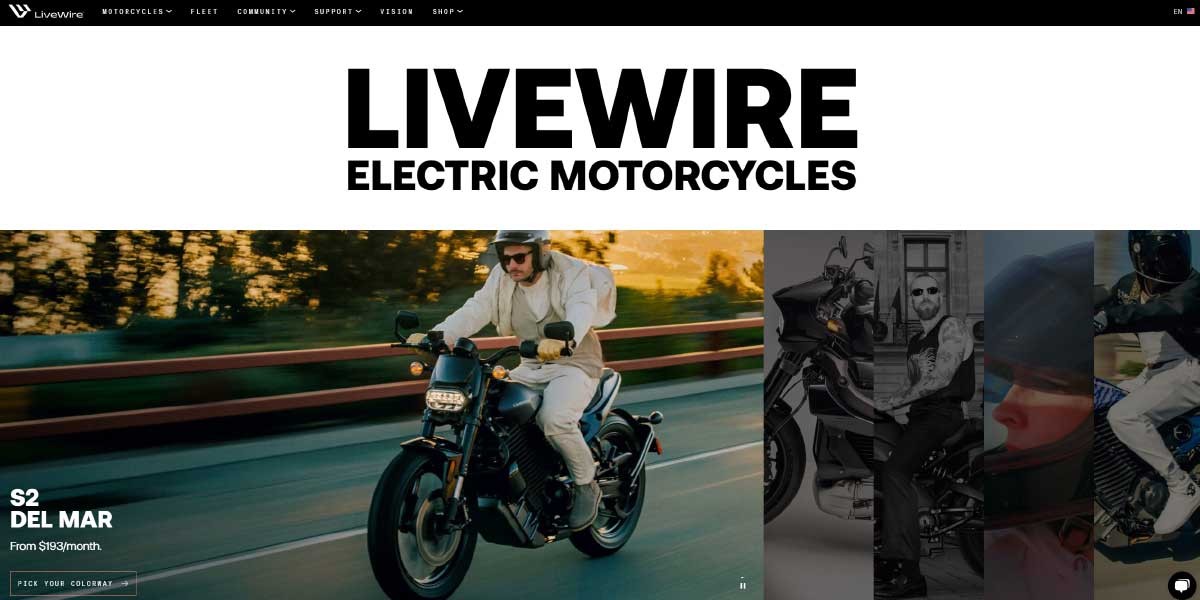 EV MANUFACTURER SITE LiveWire