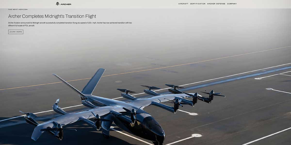 site Archer Aviation