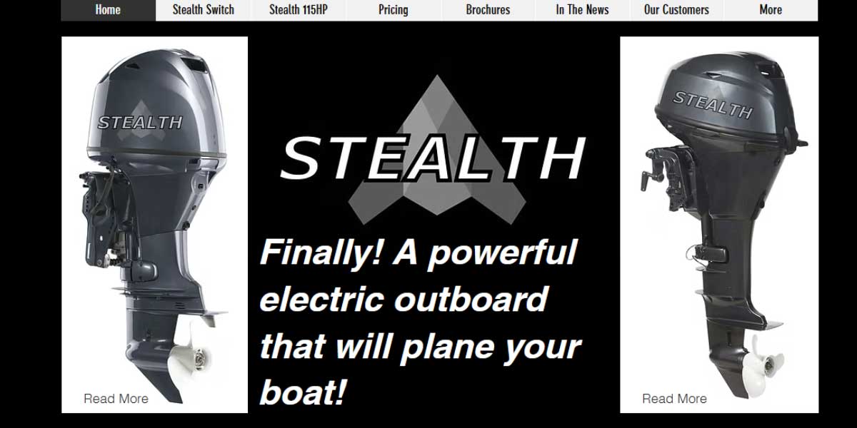 site Stealth Electric Outboards