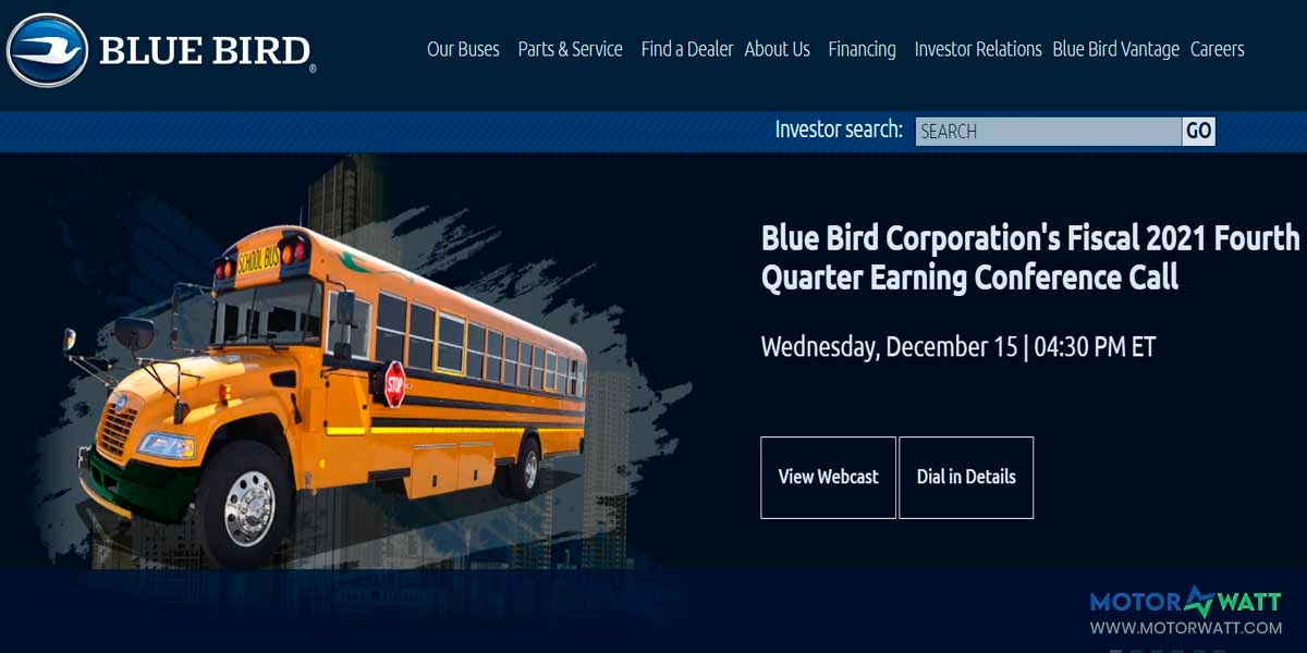 EV MANUFACTURER SITE Blue Bird Corporation