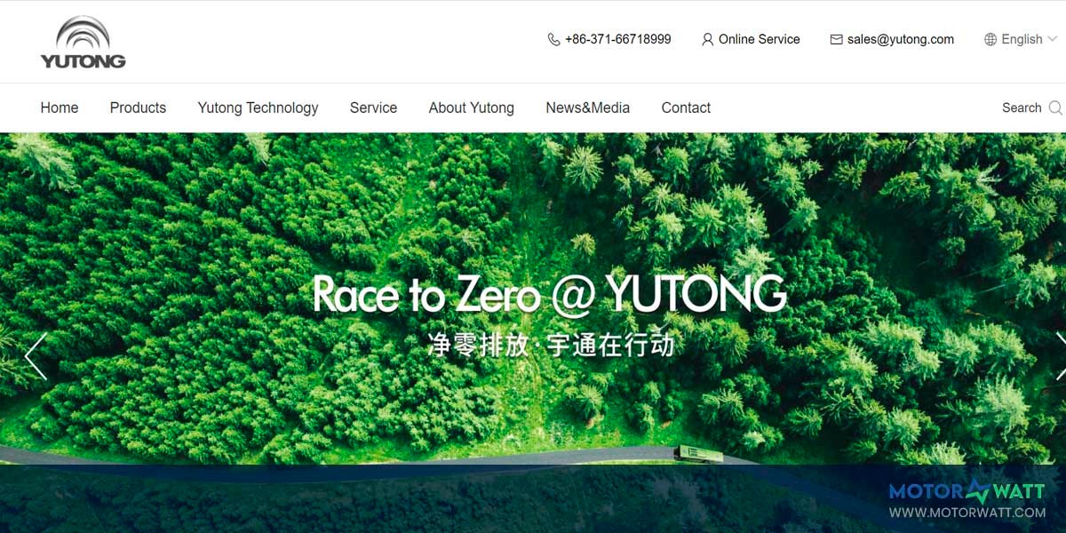 EV MANUFACTURER SITE Yutong