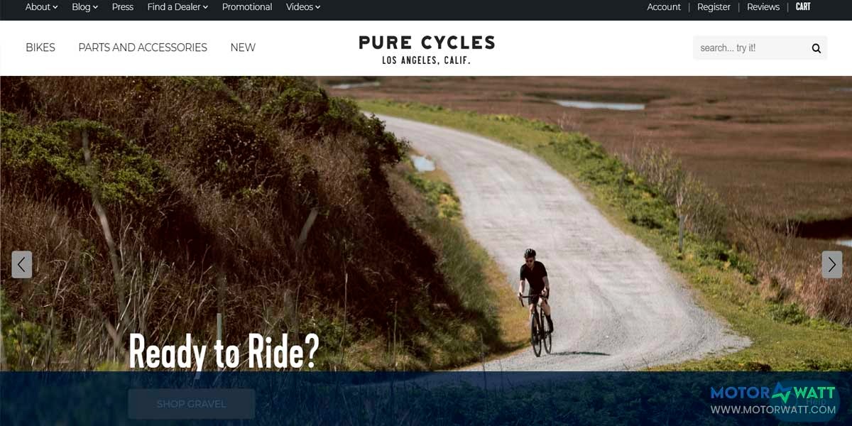 EV MANUFACTURER SITE--Pure Cycles