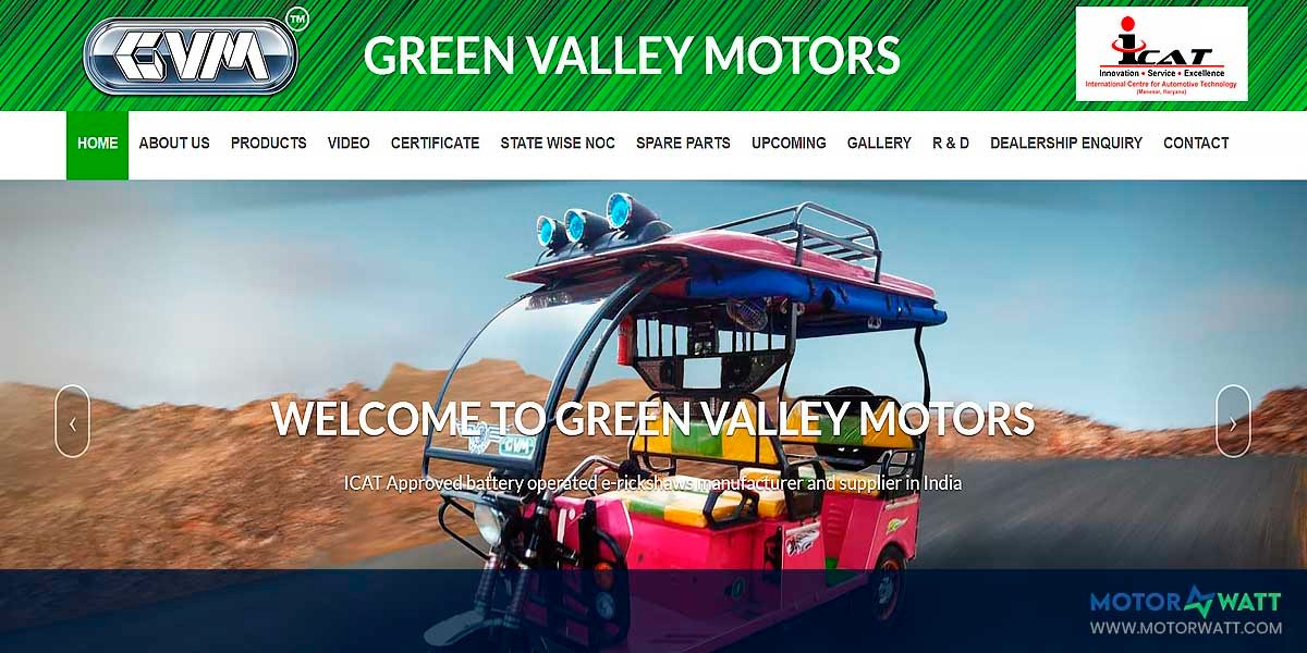 EV MANUFACTURER SITE Green Valley Motors