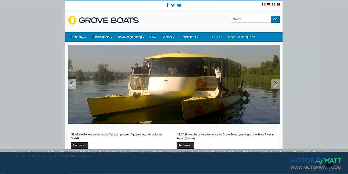 EV MANUFACTURER SITE Grove Boats