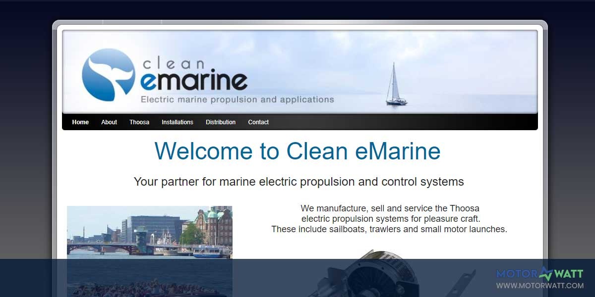EV MANUFACTURER SITE Clean e marine