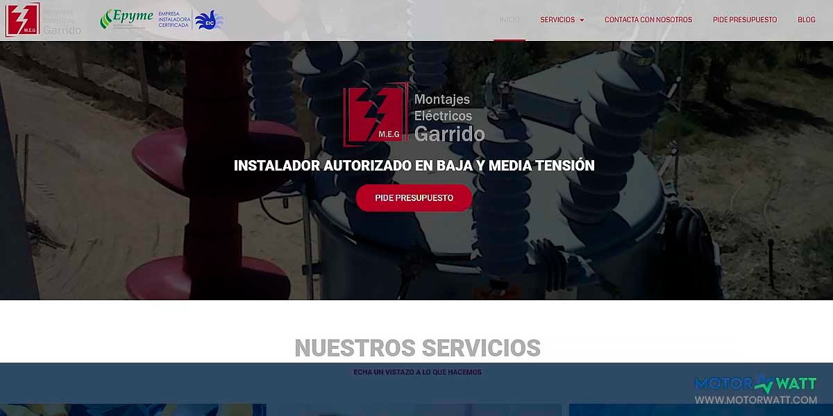 EV MANUFACTURER SITE Montajes Eléctricos Garrido