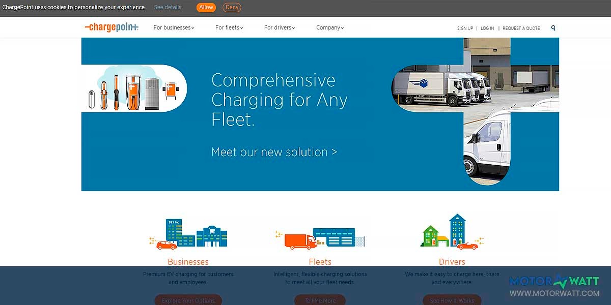 EV MANUFACTURER SITE Chargepoint