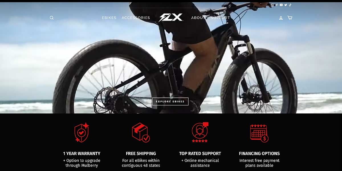 EV MANUFACTURER SITE FLX Bike