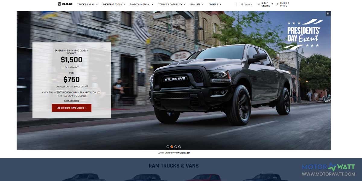 EV MANUFACTURER SITE RAM