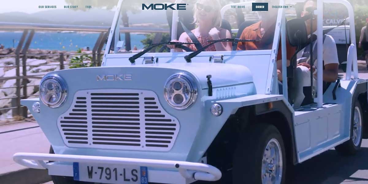 EV MANUFACTURER SITE Moke