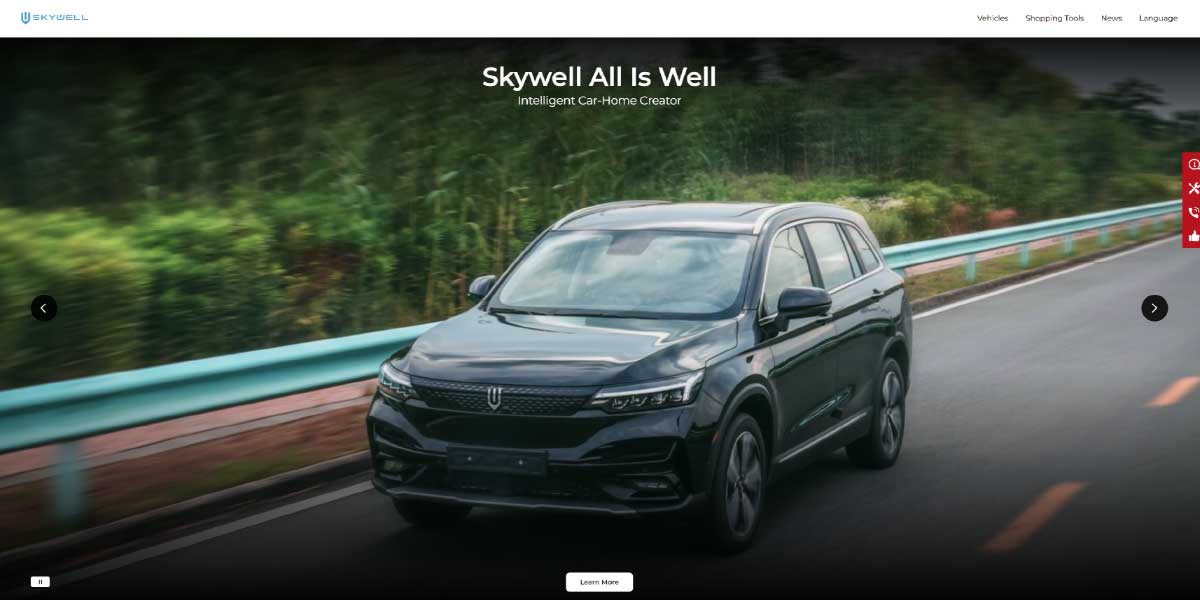 EV MANUFACTURER SITE Skywell